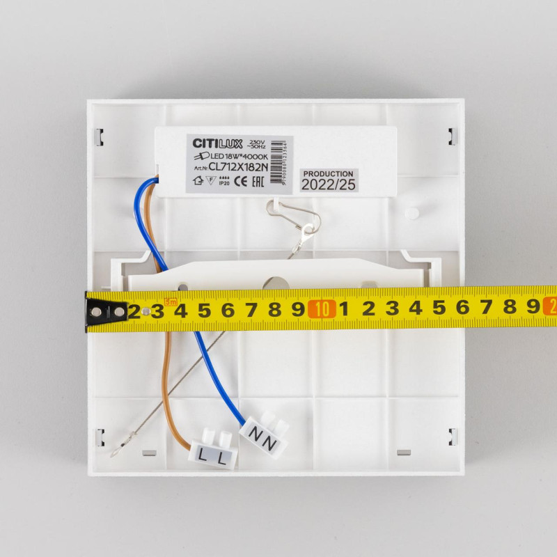 Светильник 16 см, 18W, 4000K Citilux Тао CL712X182N Черный 1620lm