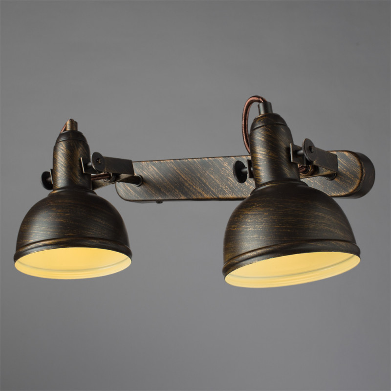 Спот Arte Lamp Martin A5213AP-2BR Коричневый Loft