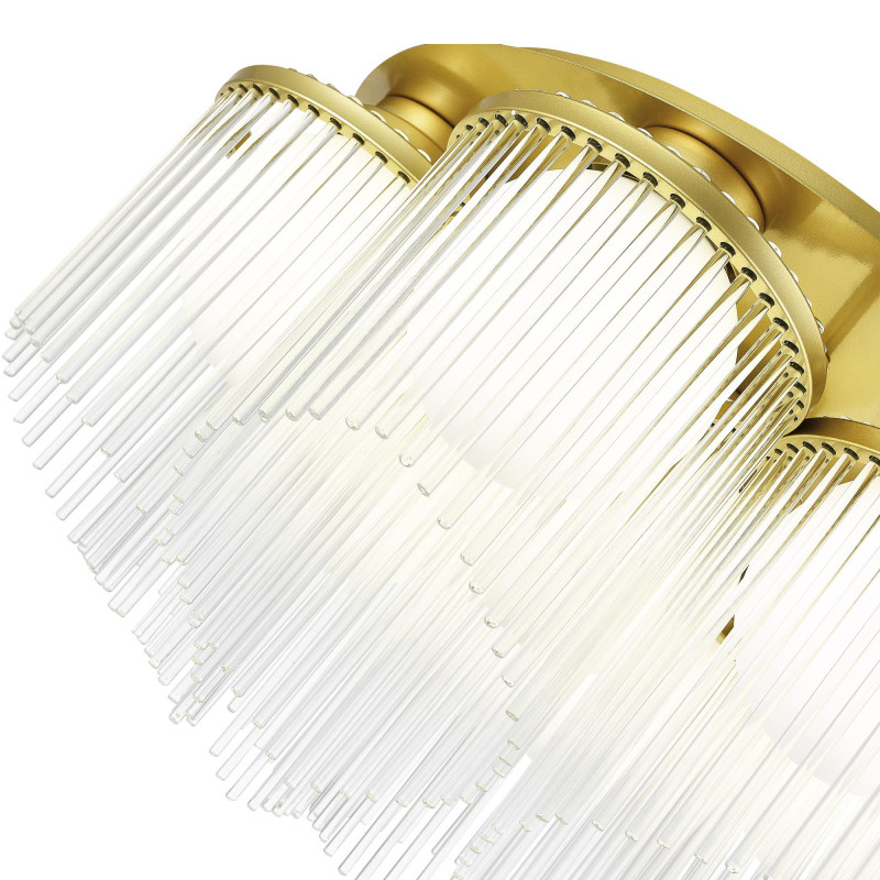Люстра потолочная 66*36 см, 7*E27 ST LUCE Allegro SL1511.202.07 золотистый