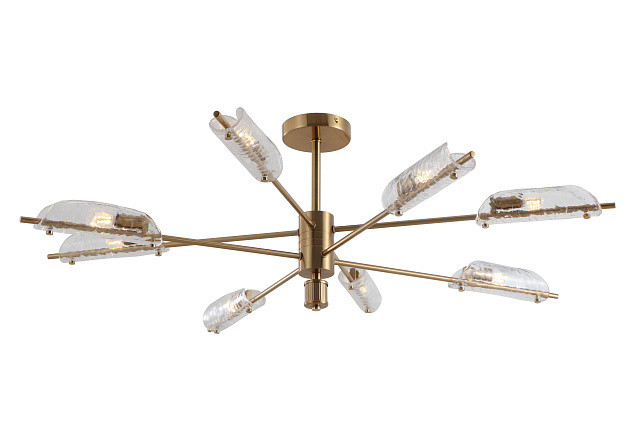 Светильник 98 см, Freya FR5420CL-08BS, латунь