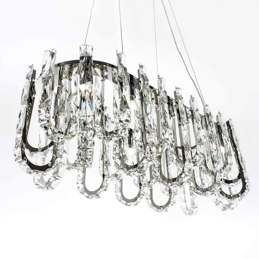 Подвесная люстра 32*80 см MODELUX ML.6621.12 CR хром