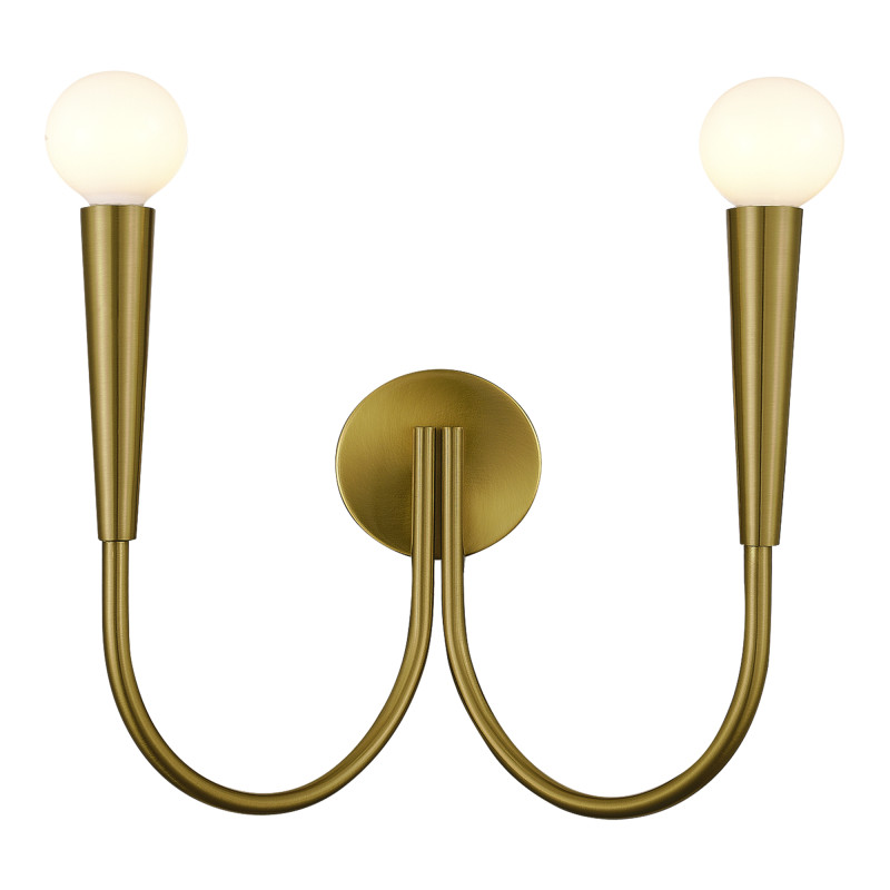Светильник настенный DUTCHESS 2*E14 ST LUCE SL1243.301.02 латунь