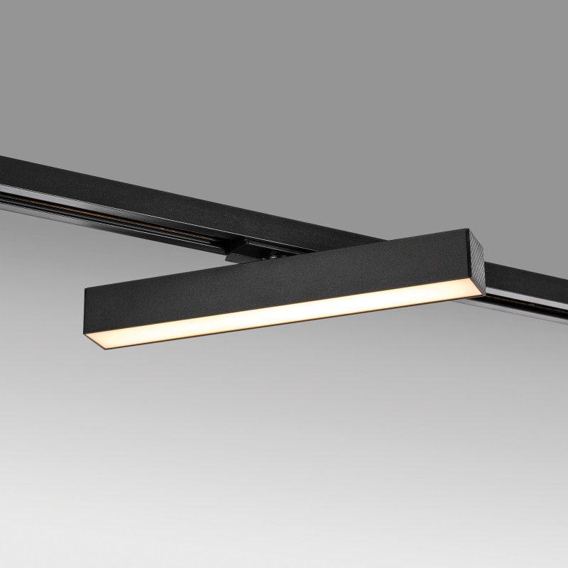 Светильник на шине 27*3,5*-3,5 см, *LED*20W, 3000K, Lightstar Lilla 202037, черный