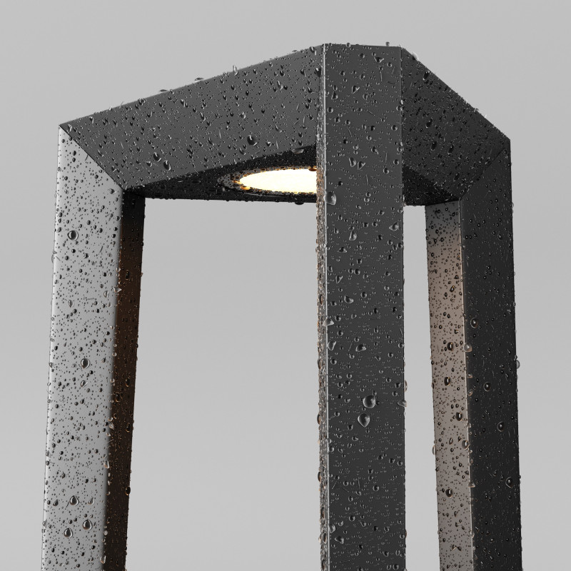 Ландшафтный светильник 15,9*18,3*81,6 см, LED 12W 3000K Maytoni Outdoor Luft O466FL-L12B3K1 черный