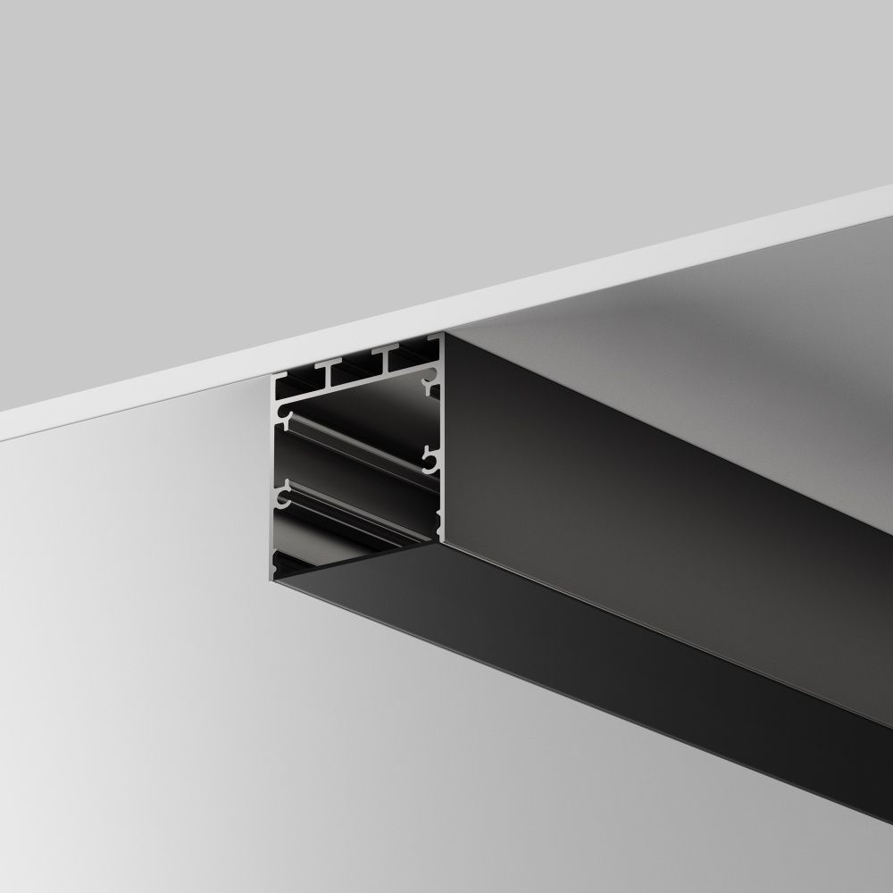 Рассеиватель для профиля 35×35 (Чёрный, 3 м), ALM-35-B-DF-3M 642041, 300*3*1 см, Maytoni Led Strip 642041, Черный