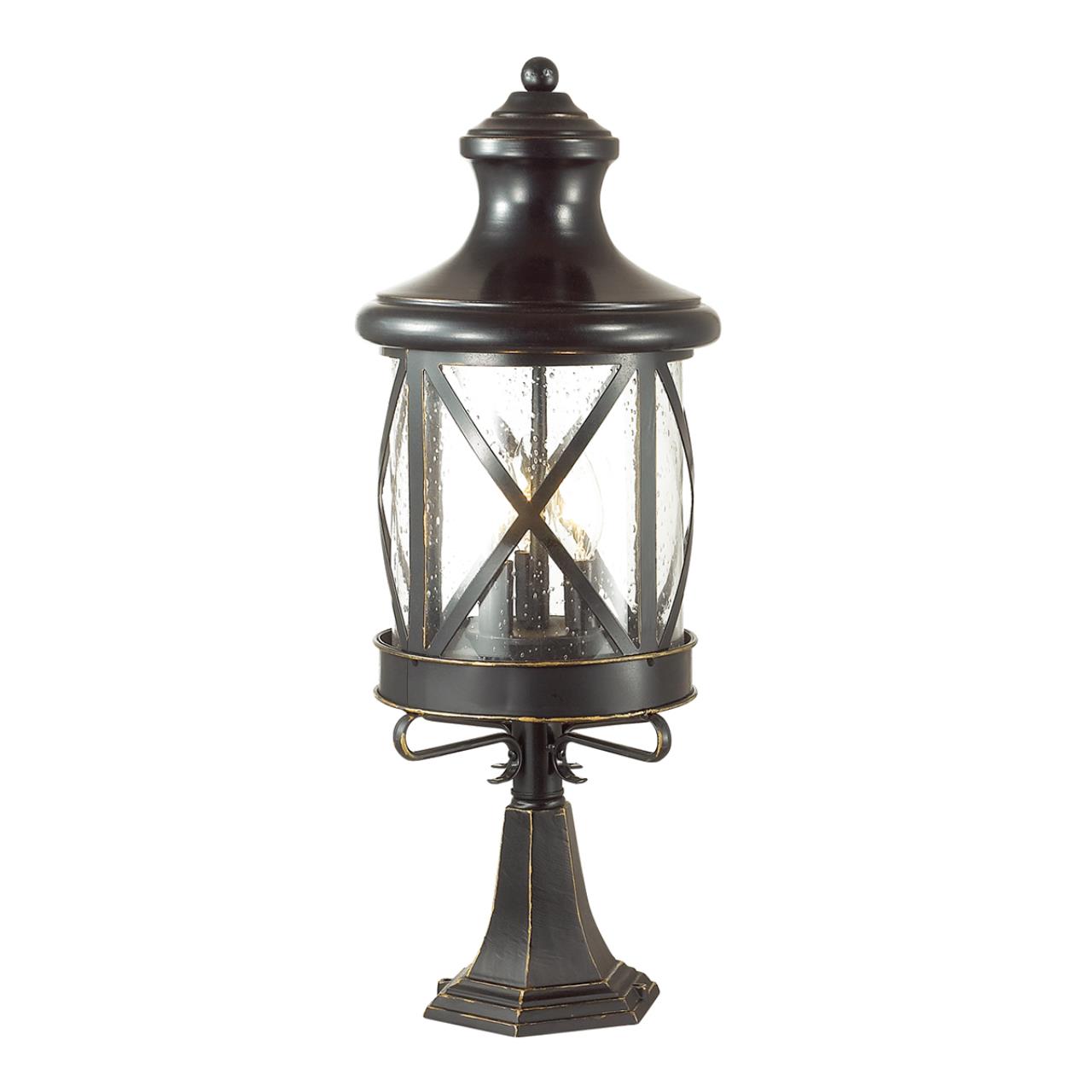 Уличный светильник 60 см Odeon Light Sation 4045/3B черный/золотая патина