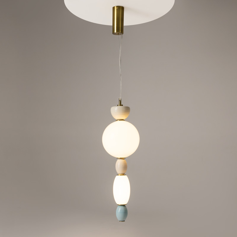Подвесной светильник 20*380 см, LED 17W 3000K Maytoni Modern Adore MOD297PL-L17BS3K латунь