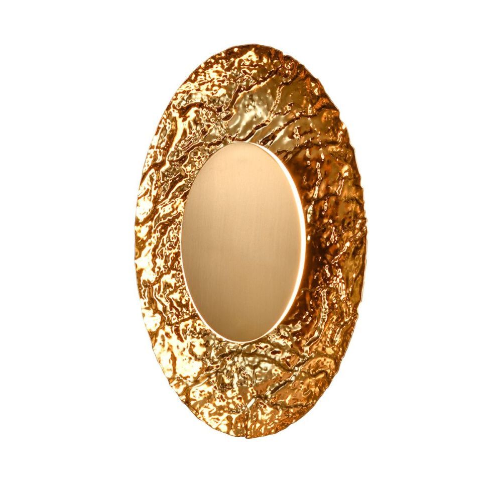 Настенный светильник 43 см, 10W, 3000K, Indigo Amuleto 11071/B/1W Brass V000212L, бронза