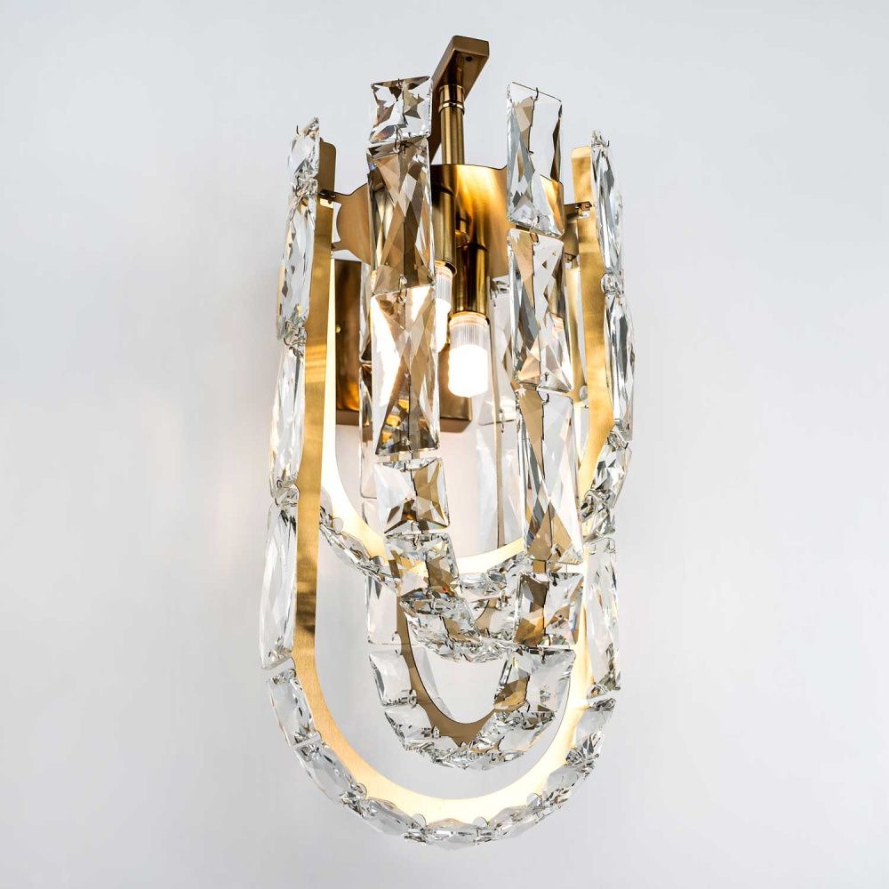 Настенный светильник 26,5*39*30 см, 2xG9 MODELUX ML.6621.02 BS латунь