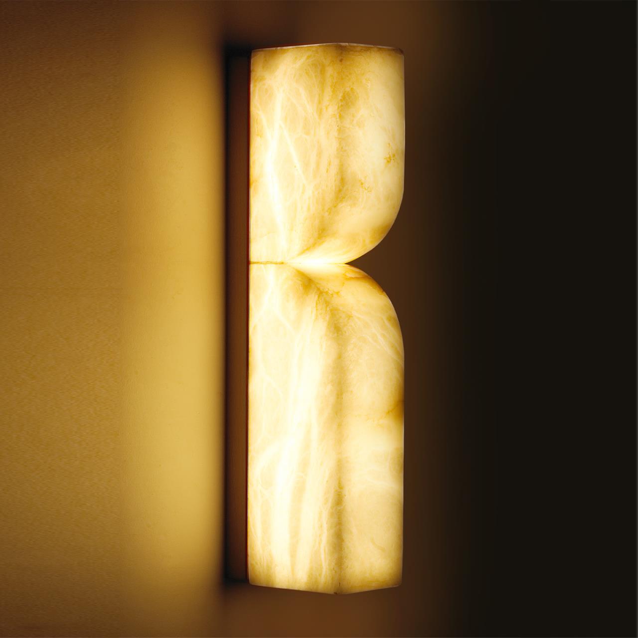 Бра 10*6,5*35 см, 1 LED*12W, 3000 К, Odeon Light Marbella, латунь 6685/10WL