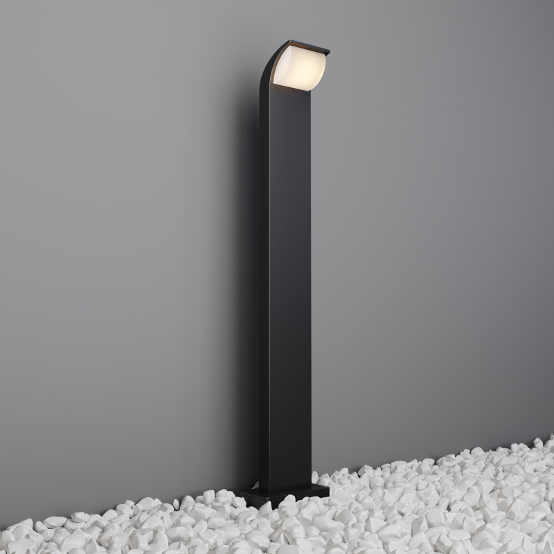 Садово-парковый светильник 15*11*80 см, LED, 7W, 3000К, Maytoni Stock O446FL-L7GF3K серый