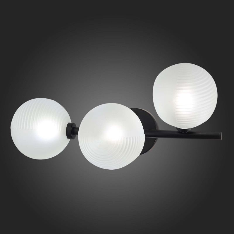 Бра 23*61 см, 3*G9 5W 4000K черный ST Luce Todo SL1184.411.03