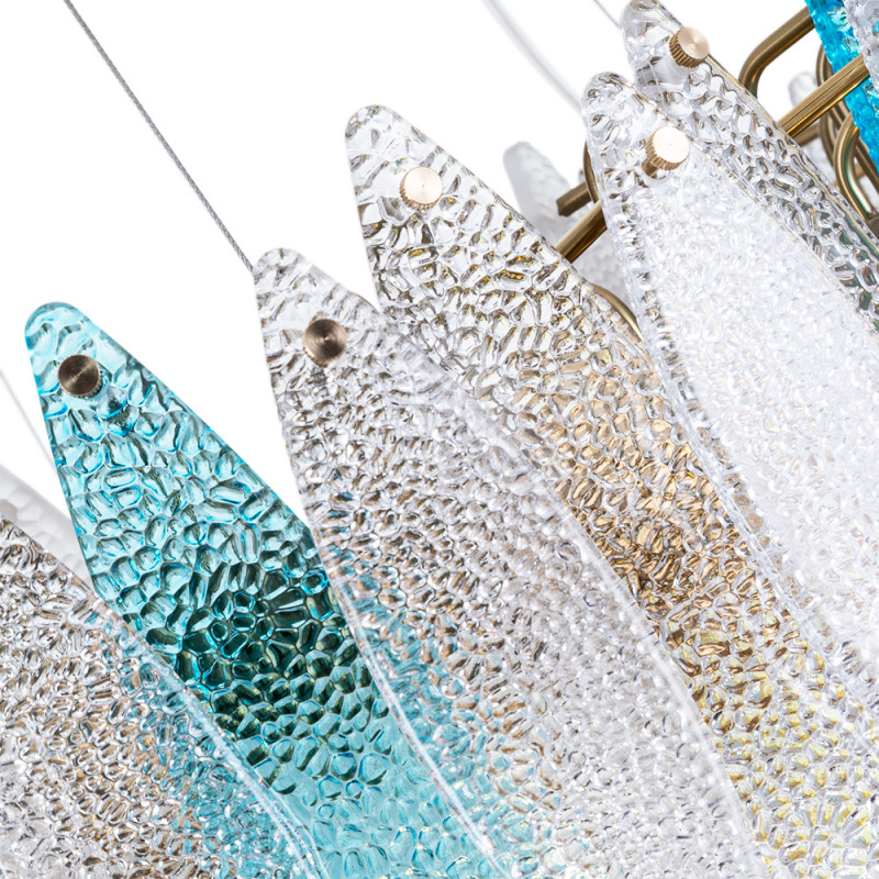 Подвесная люстра Divinare Amelie 6002/01 SP-8, диаметр 60 см, золото