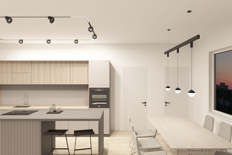 Светильник на шине 2,4*10*9 см, LED * 12W, 3000-6500К, Denkirs Smart Grill DK8030-BK, черный