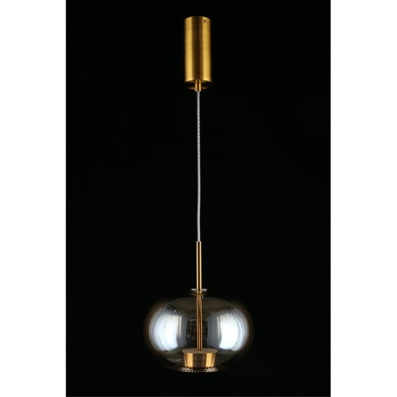 Подвесной светильник 22*50-145 см, 1*LED, 12W, 3000K, Aployt Ambr APL.057.06.12, латунный