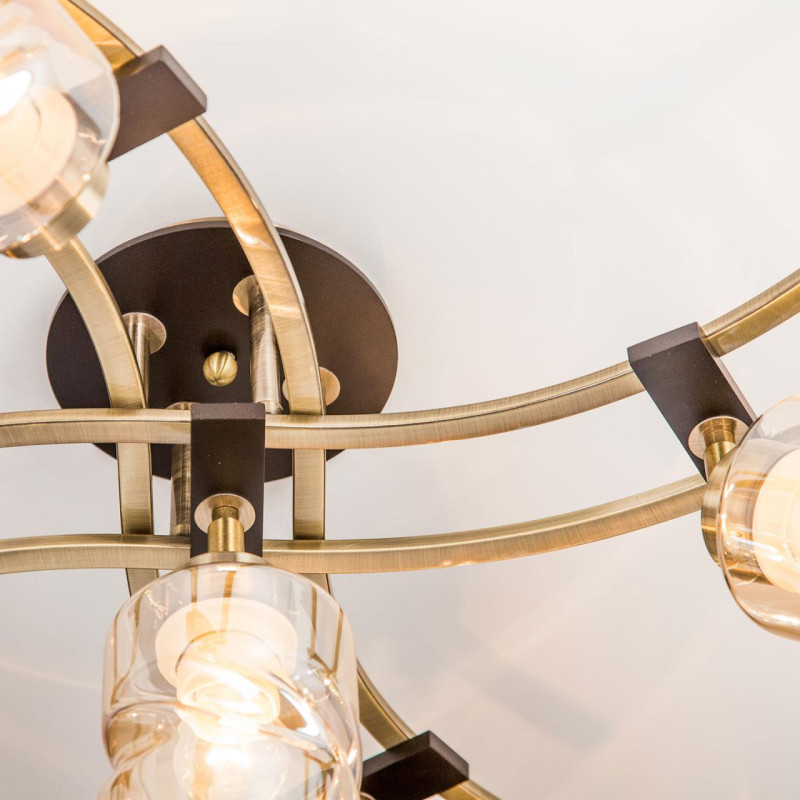 Люстра потолочная Citilux Мерида CL142154 Бронза\Венге 60*60*38