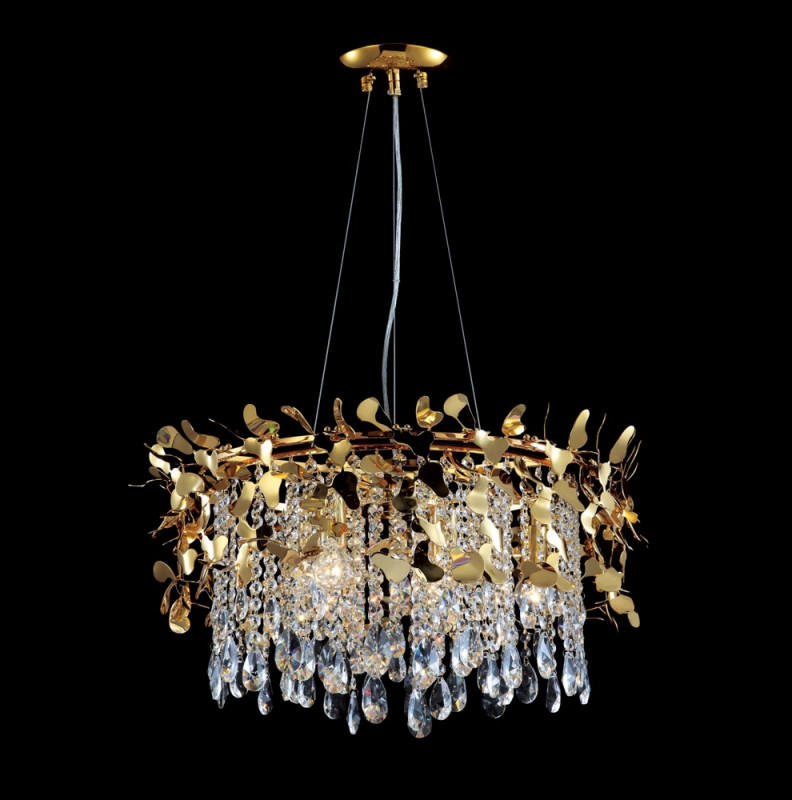 Люстра 60 см, Crystal Lux ROMEO SP6 GOLD D600 Золотой