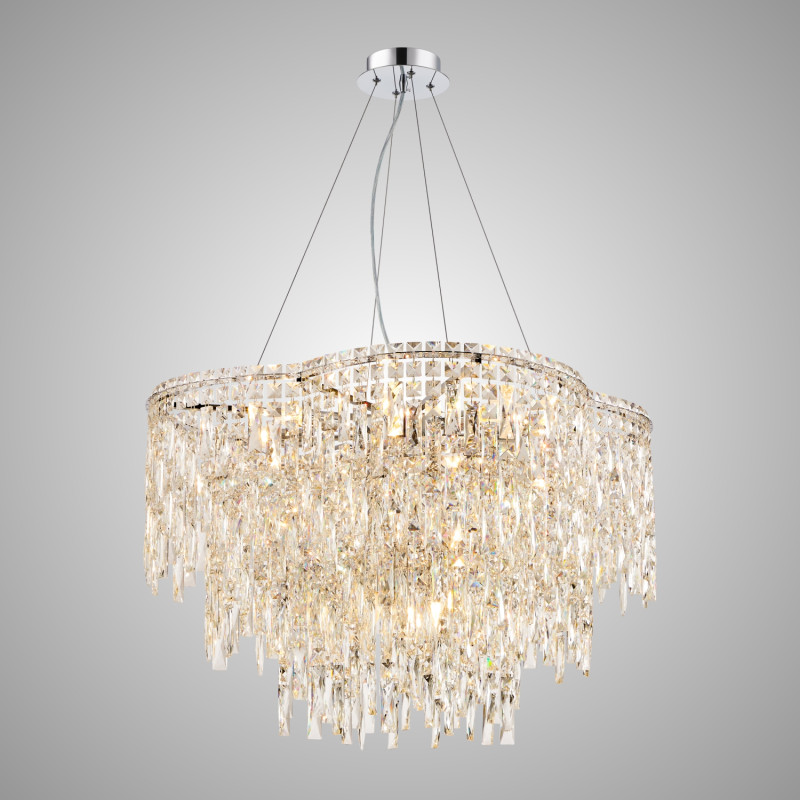 Люстра 60*29 см, 12*E14*40W Хром Crystal Lux ABRIL SP12