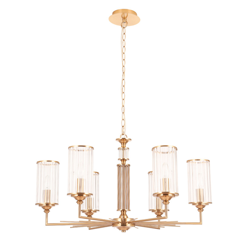 Светильник 77 см, Crystal Lux GLORIA SP6 BRASS, латунь