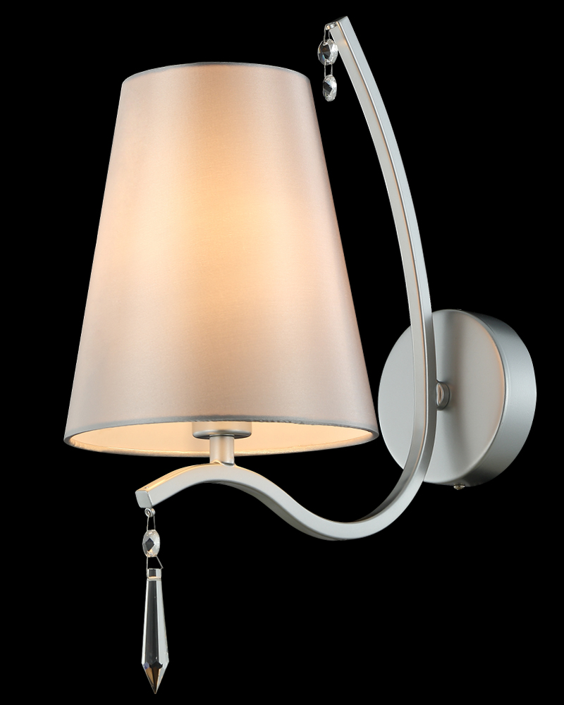Бра 17*28 см, Crystal Lux RENATA AP1 SILVER Серебряный