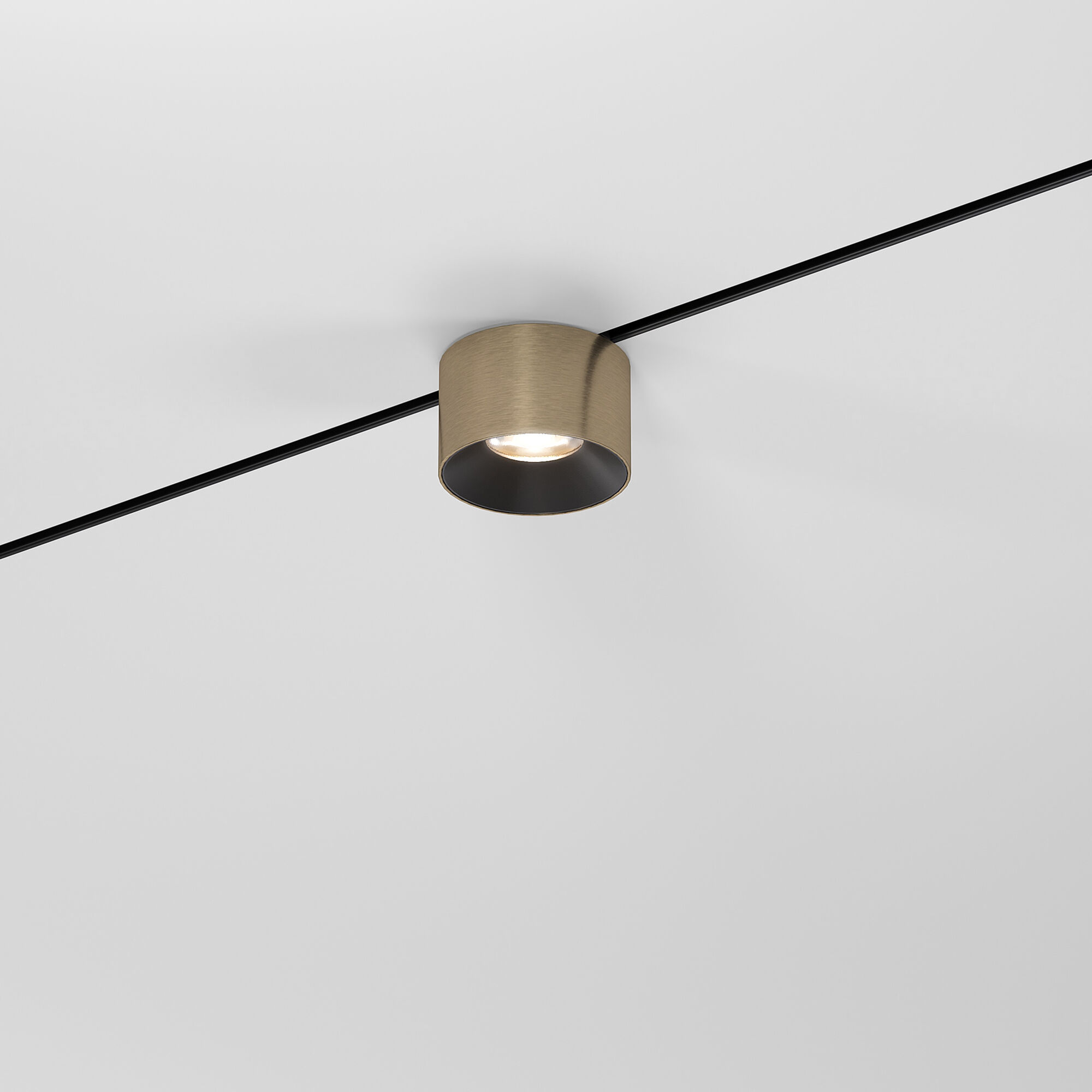 Трековый светильник 6 см, 5W, 3000K, Elektrostandard Mini Magnetic 85206/01, латунь/черный 