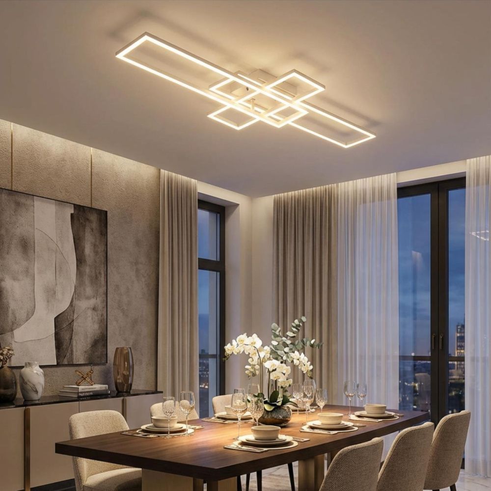 Светильник 94 см, 64W, 3000-5500K, Citilux KUBIT CL201130, белый