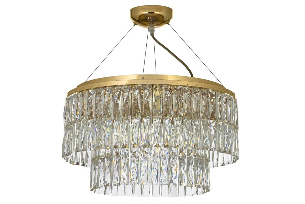 Люстра подвесная *50*27 см, 8*G9*40W, Arti Lampadari Acquaro Acquaro E 1.5.D50.101 GP, золото