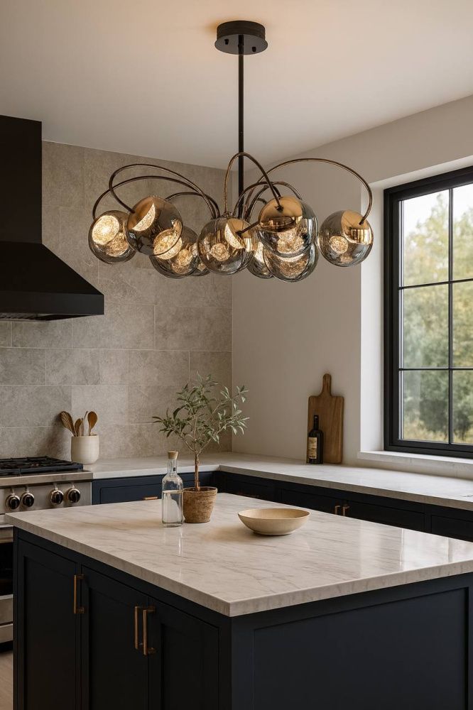 Светильник 80 см, *LED*105W, 3000-6000K, Modestyle  MS.2522.800, Чёрный, Золото