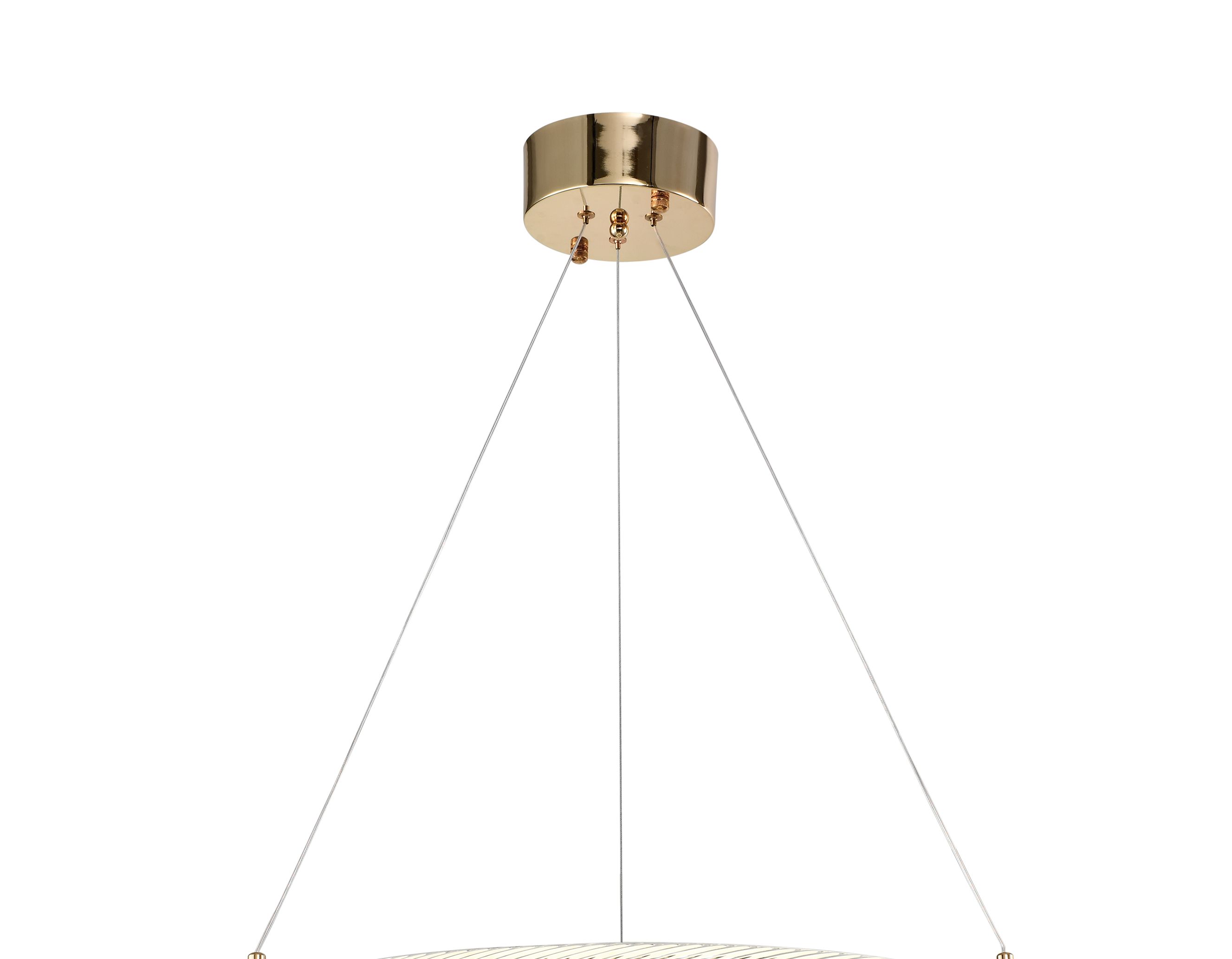 Светильник подвесной 60 см, LED 116W 4000K золото Zortes Ringer ZRS.57792.116