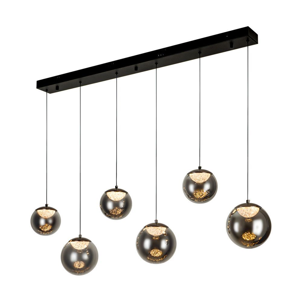 Светильник 120** см, LED*38W, 3000-6000K, Modelux  ML.2338.6 BK, Чёрный