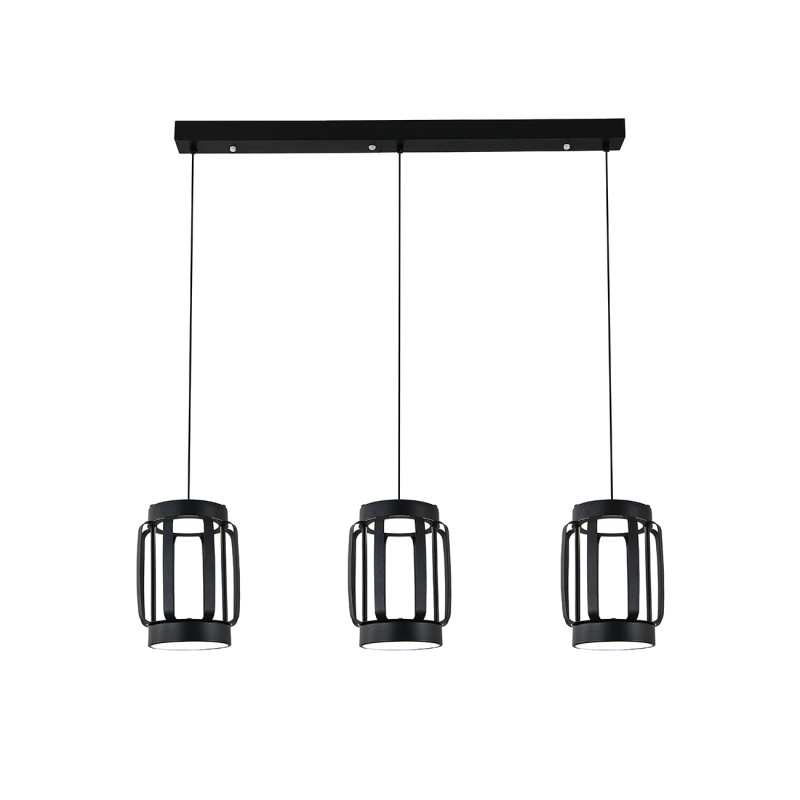Подвесной светильник 88,6*16*150 см, LED, 70W, 3000К-6000K, Indigo CAPSULA V000157L черный, 14027/6P Black