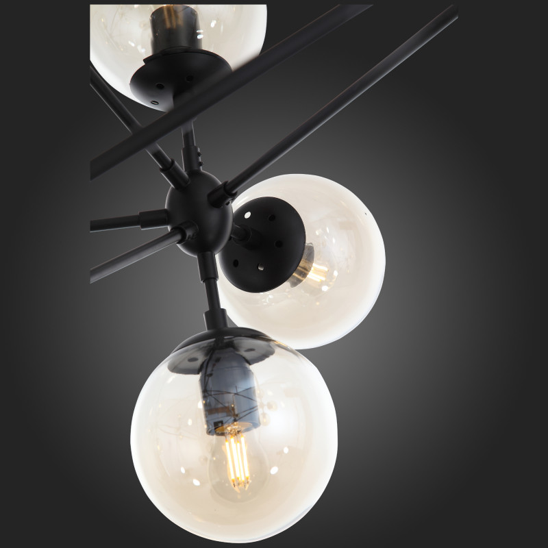 Люстра потолочная 170 см, 840W, ST LUCE STAMPO SL549.403.21 Черный