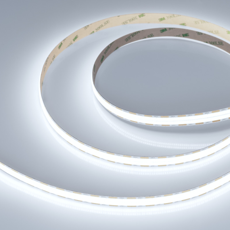 Лента COB-X1088-12mm 24V White6000 (22 W/m, IP20, 5m) (Arlight, 5 лет) 046929. Цена указана за 5 метров. Продается кратно 5 метрам.