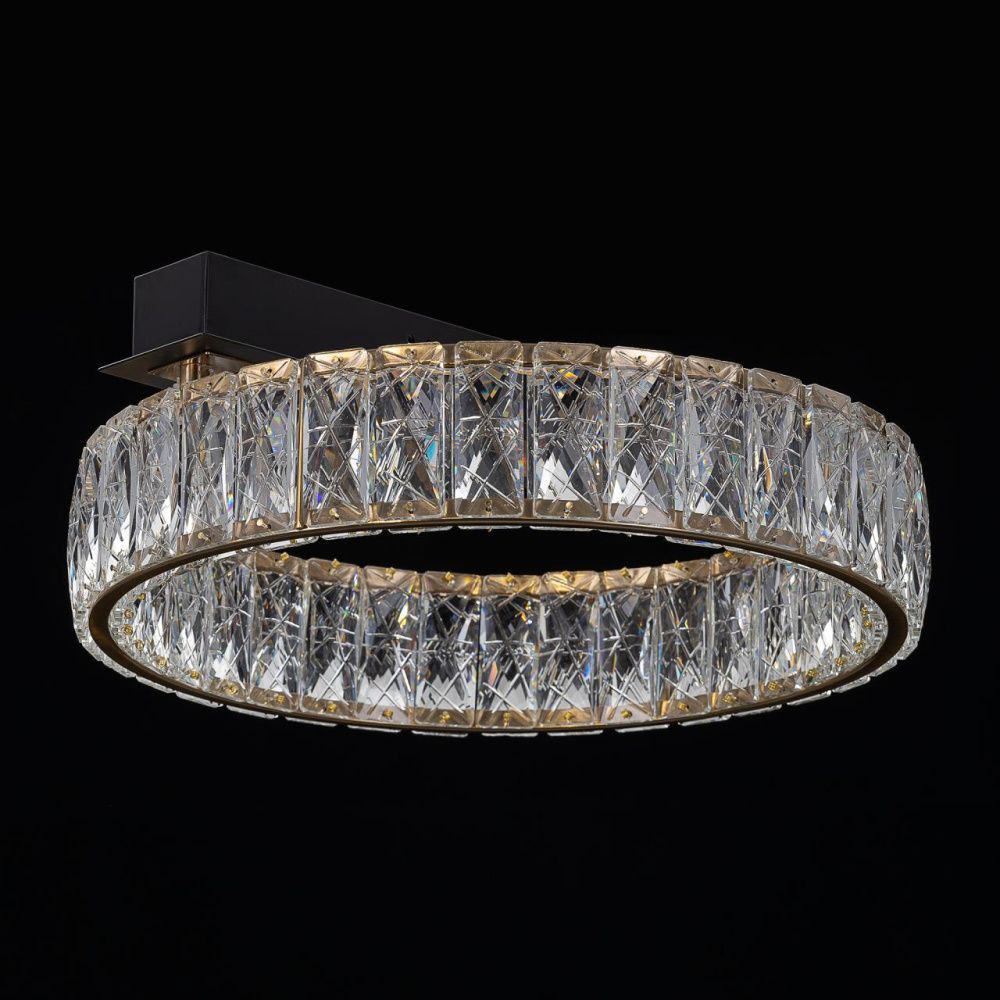 Потолочная люстра 40 см, 16W, 3000K, Citilux Palant CL325142, черный-бронза