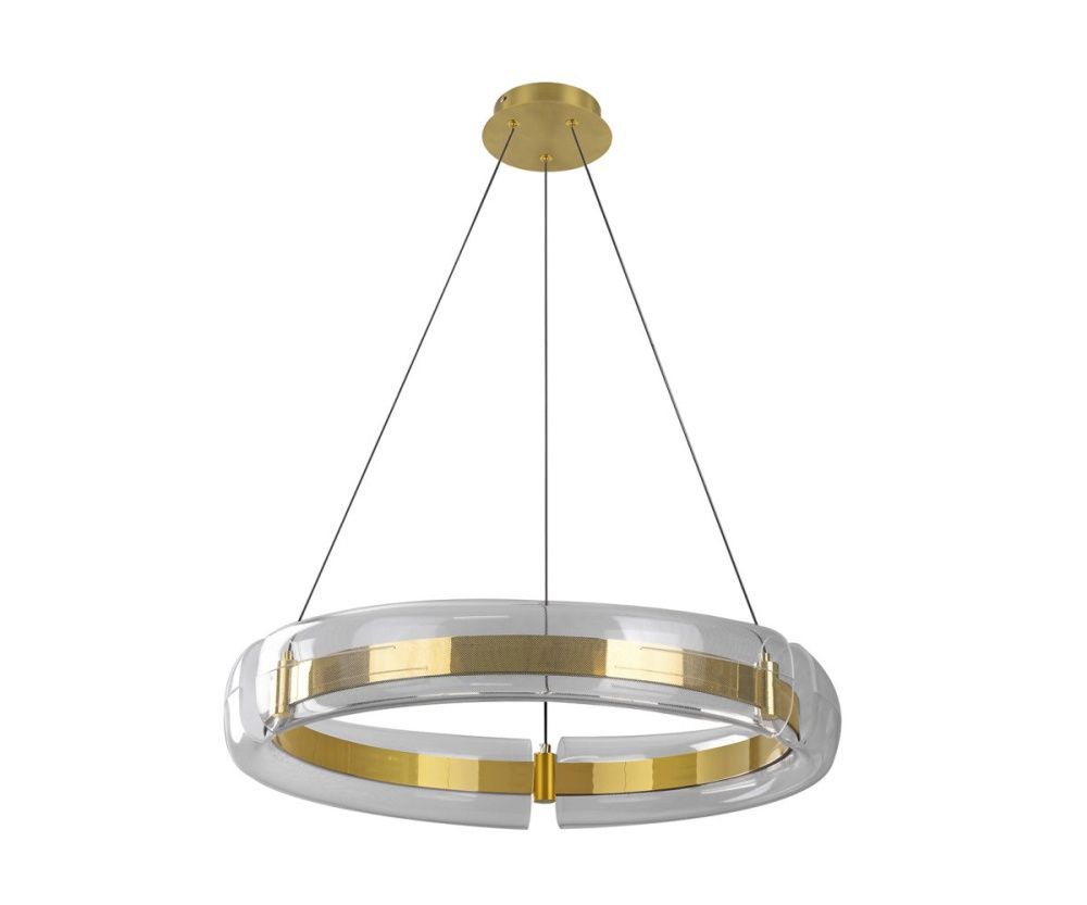 Подвесной светильник 70 см, 160W, 3000-6000K, Kink Light Риколь 08001-70,20, бронза