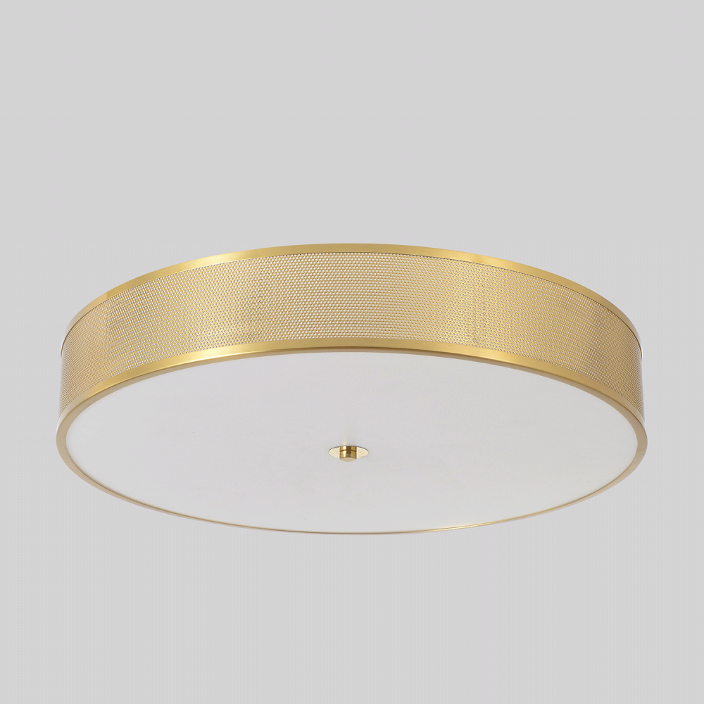 Светильник потолочный *60*10- см, *LED*40W, 3000-6000K, Crystal Lux Button BUTTON PL40W LED, Латунь