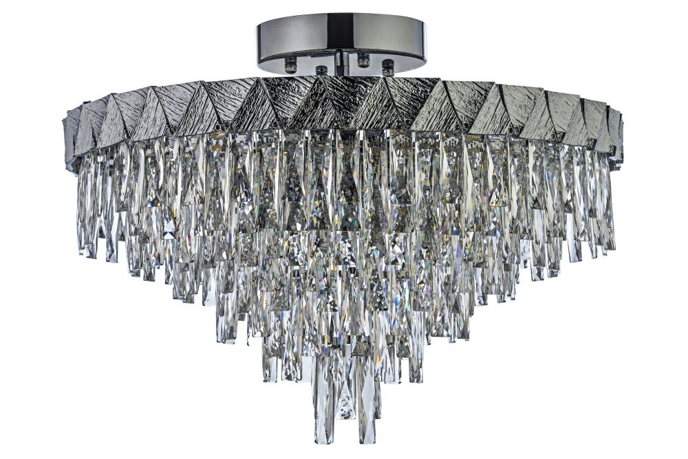 Люстра подвесная *56,5*44 см, 12*E14*40W, Arti Lampadari Vaglia Vaglia E 1.5.60.100 N, никель