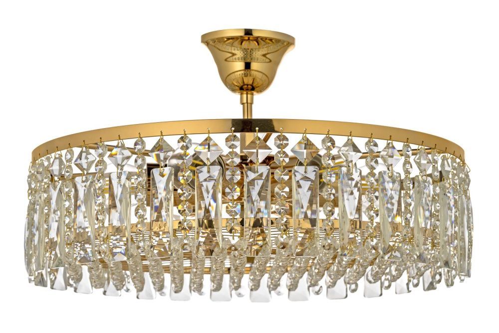 Люстра потолочная *40*23 см, 6*E27*60W, Arti Lampadari Erve Erve E 1.3.40.100 G, золото