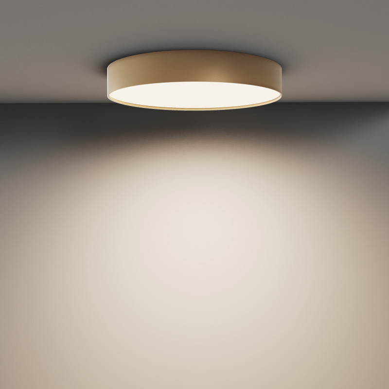 Накладной светильник 40*40*6 см, LED, 45W, 4000К, Maytoni Technical Zon C032CL-45W4K-RD-MG золото матовое