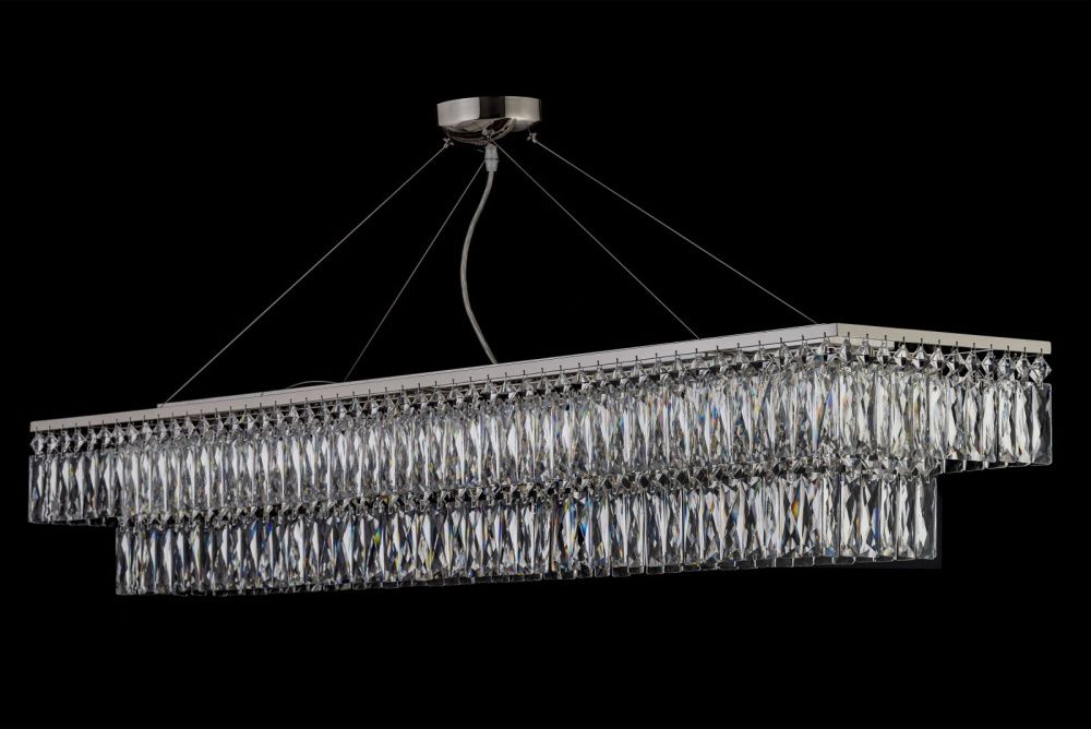 Люстра подвесная *31*22 см, 10*G9*40W, Arti Lampadari Acquaro Acquaro E 1.5.120x30.100 NP, никель