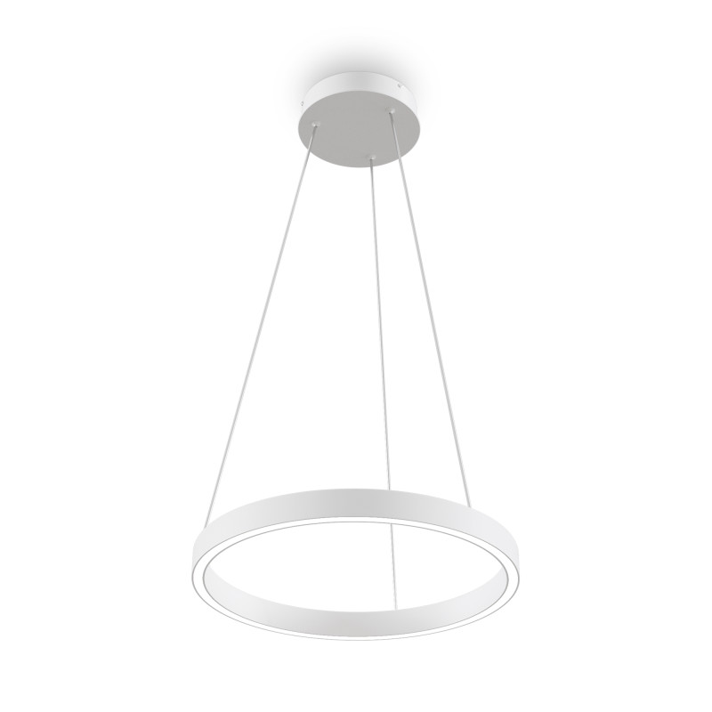 Подвесной светильник 40*127,5 см, LED, 24W, 3000К-4000К, Maytoni Rim MOD058PL-L22WK белый