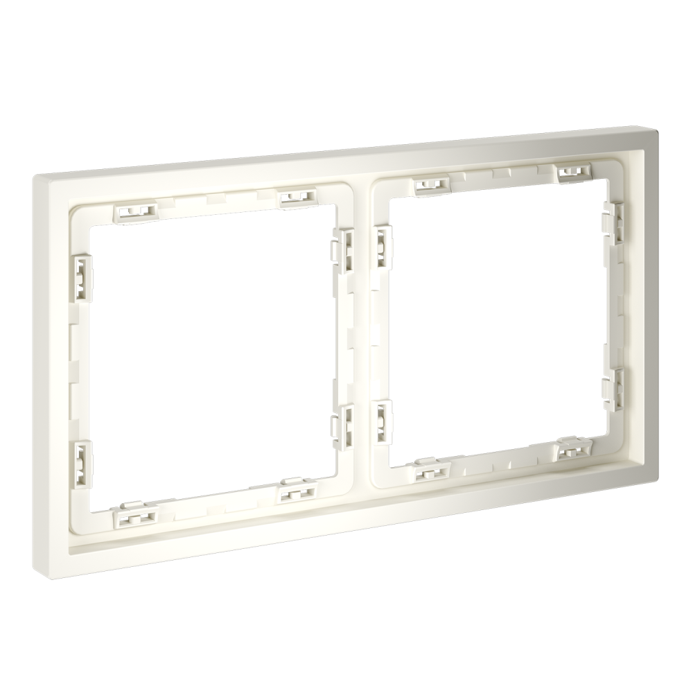 Рамка пластиковая S70 на 2 пост, хлопок Voltum VLS100213