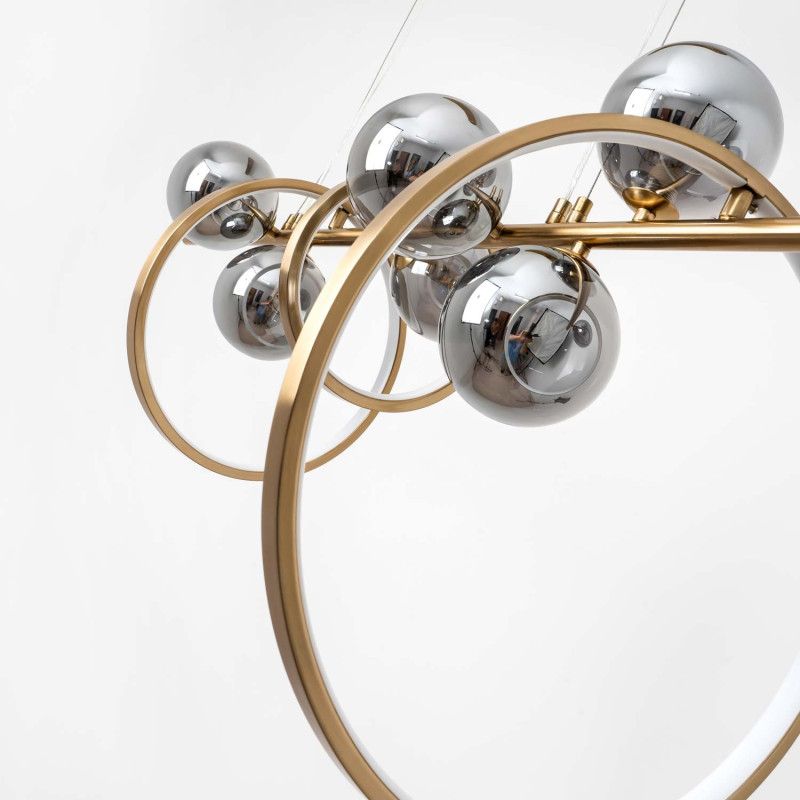 Подвесной светильник 40*120*50/100 см, LED 200W 3000-6000K MODESTYLE MS.1900.1200 BS латунь