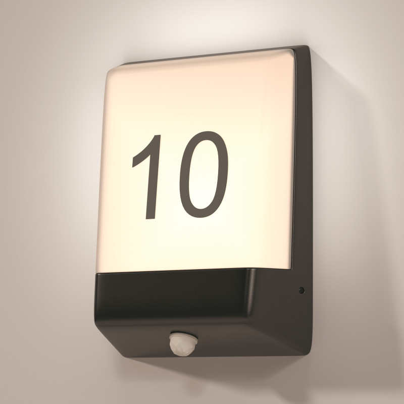 Светильник настенный 16,1*5,9*21,1 см, LED, 9W, 3000К, Maytoni Row O448WL-L9GF3KSR серый