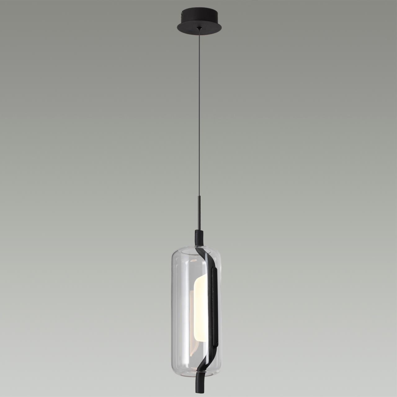 Светодиодный светильник 12 см, 10W, 3000K, Odeon Light Kavia 5003/10L, черный