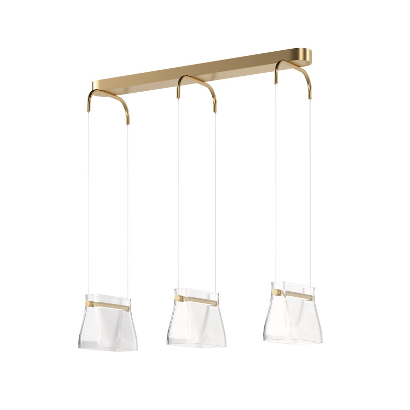 Подвесной светильник 23*81*320,5 см, LED 20W 3000K Maytoni Modern Cabaret MOD170PL-L24BS3K латунь