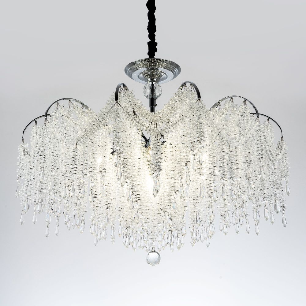 Подвесная люстра 78x78x65см, Е14, 16x40Вт, , Modelux ML.855.16 CR Хром