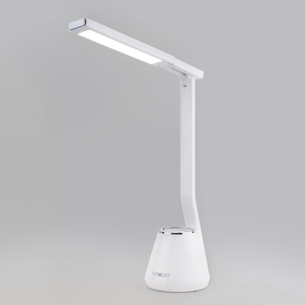 Светодиодная настольная лампа 36 см 4200;6500;3300K 8W Eurosvet  Office 80421/1 белый