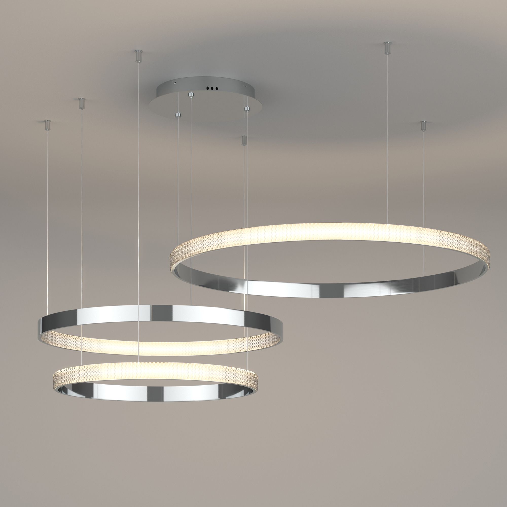Светильник 114*93*110 см, *LED, 100W, 3300;4200;6500 Eurosvet Posh 90175/3, хром