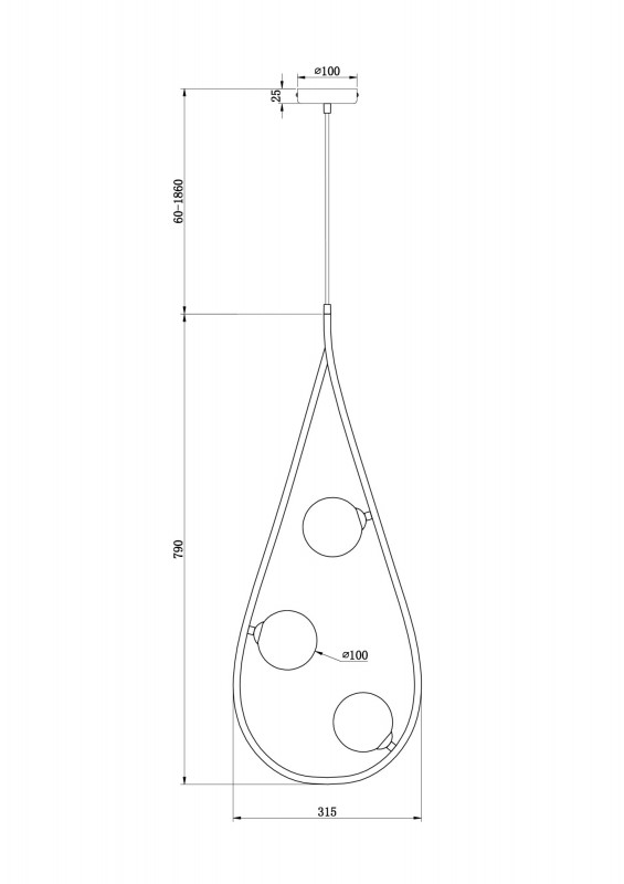 Люстра Freya Perlina FR4005PL-03B2 черная